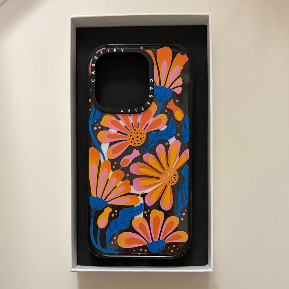 Clear Lazy Daisy Casetify iPhone 15 Pro Case